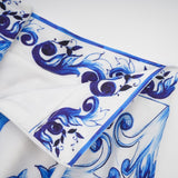 Allegra graphicprinted top  skirt matching set