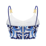 Allegra graphicprinted top  skirt matching set