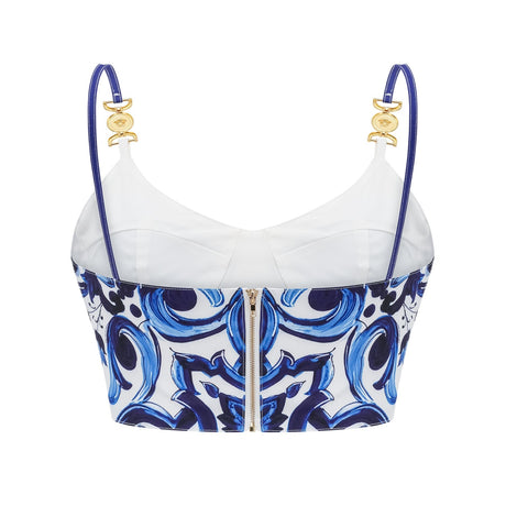 Allegra graphicprinted top  skirt matching set