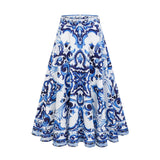 Allegra graphicprinted top  skirt matching set