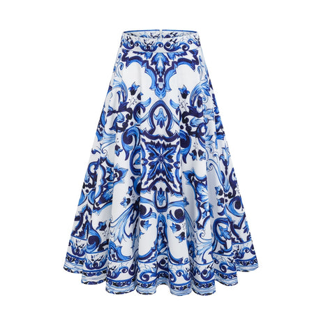 Allegra graphicprinted top  skirt matching set