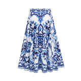 Allegra graphicprinted top  skirt matching set