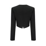 Amia laceup cropped jacket