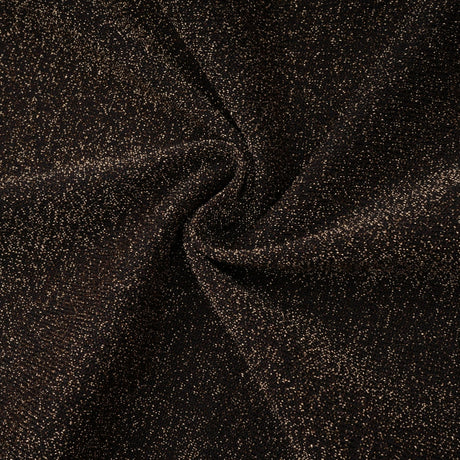 Cordélia brown metallicthreading ribbed midi dress