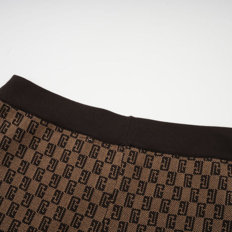 Cyrielle monogramjacquard top  trousers matching set