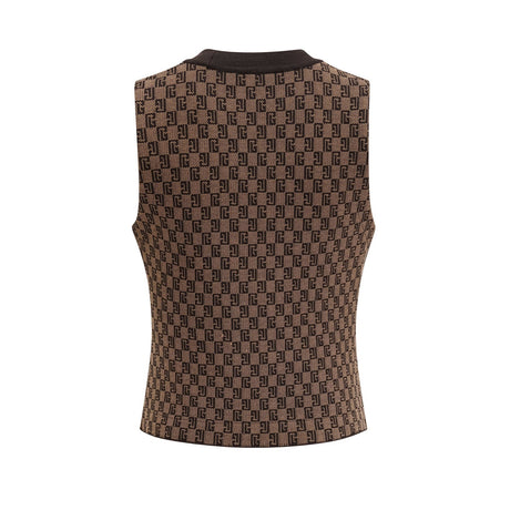 Cyrielle monogramjacquard top  trousers matching set