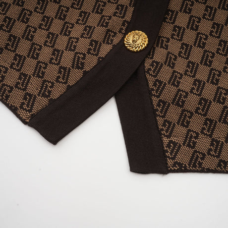 Cyrielle monogramjacquard top  trousers matching set