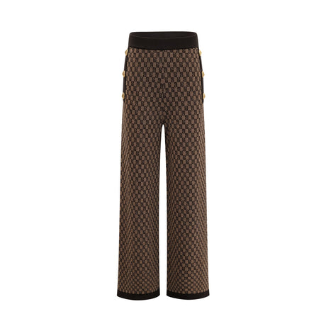 Cyrielle monogramjacquard top  trousers matching set