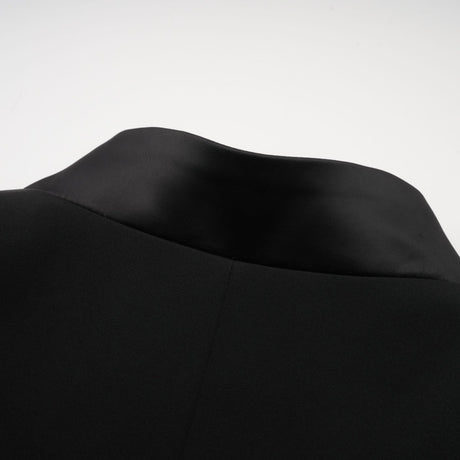 Delphine black embellished jacket  trousers matching set