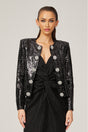 Dorothée black sequinembellished jacket