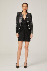 Dorothée black sequinembellished jacket