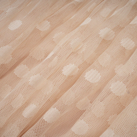 Éliane polkadot laceembroidered midi dress