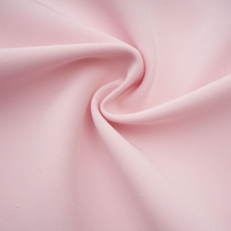 Elise pink bowdetail splitneck midi dress
