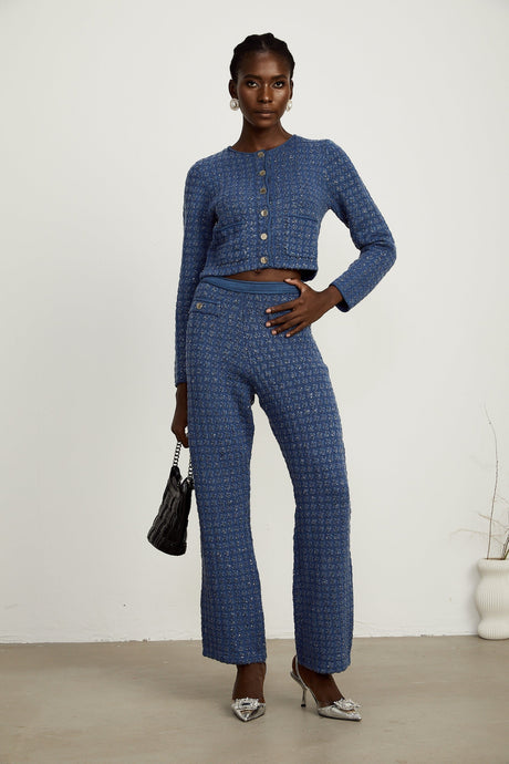 Ghislaine sequinembellished jacket  trousers matching set
