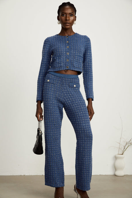 Ghislaine sequinembellished jacket  trousers matching set