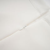 Hilaire white 3dpetal top  skirt matching set