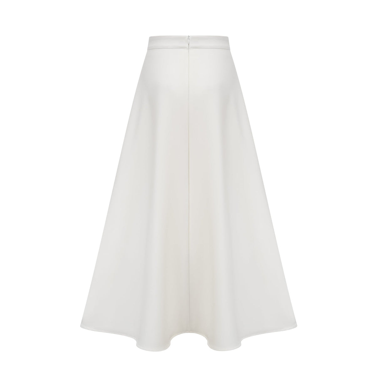 Hilaire white 3dpetal top  skirt matching set