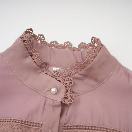 Inès lace cutout tiered midi dress