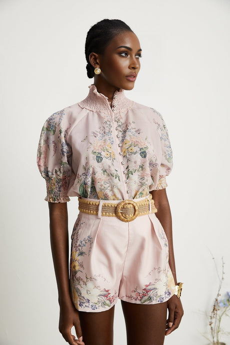Janelle floralprint shirt  shorts matching set