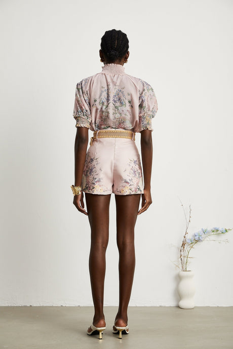 Janelle floralprint shirt  shorts matching set