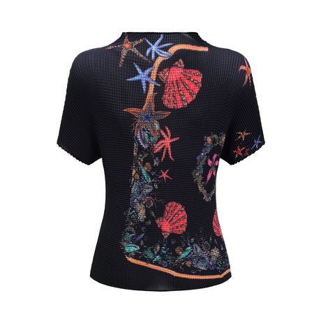 Josiane patternprint knitted top  skirt matching set