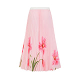 Justine floralprint stretch top  skirt matching set