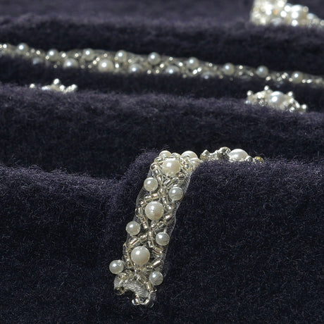 Liane fauxpearl embellished jacket  skirt matching set