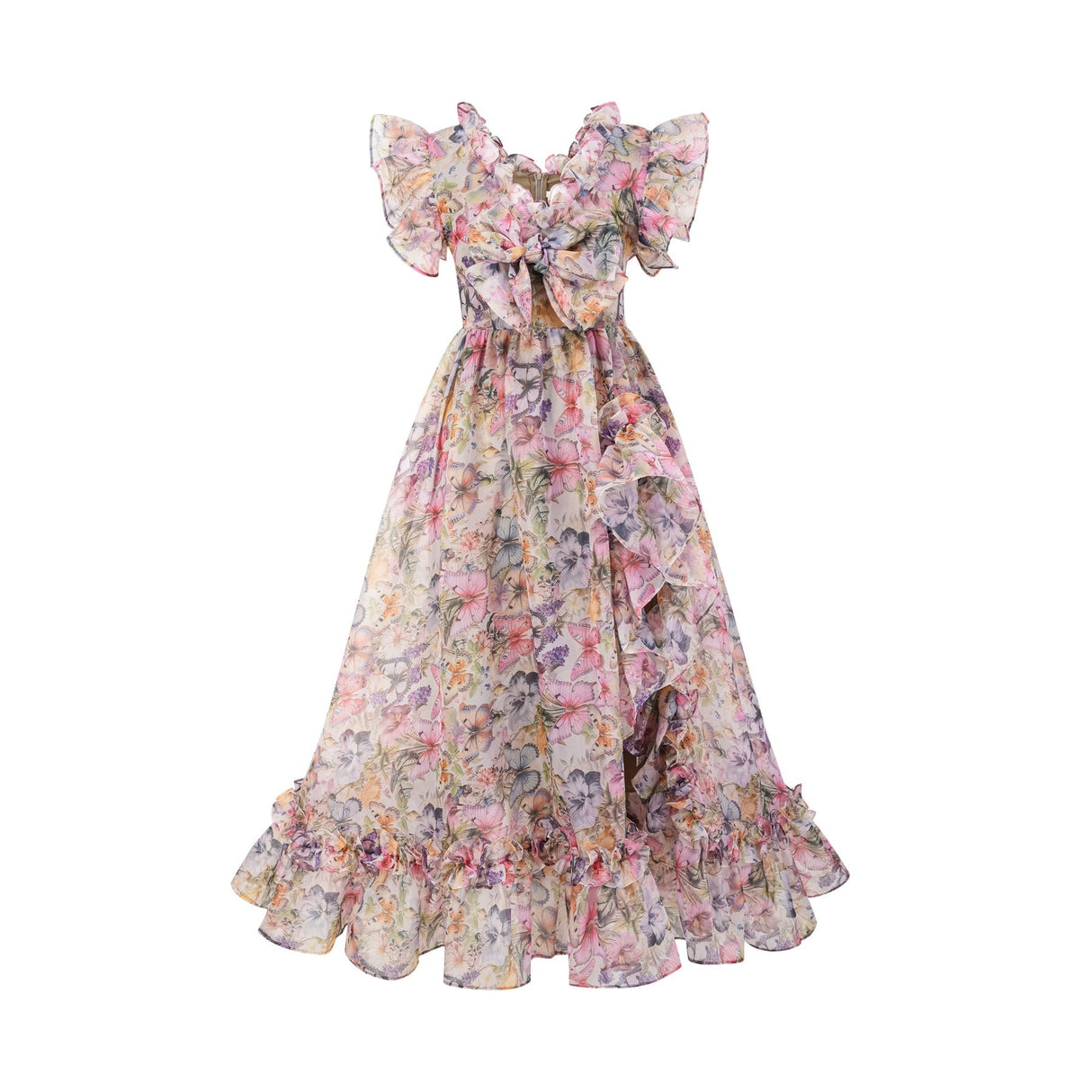 Margaux offshoulder ruffled midi dress