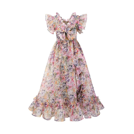 Margaux offshoulder ruffled midi dress