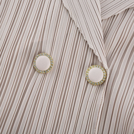 Marjolaine tiered pleated midi dress