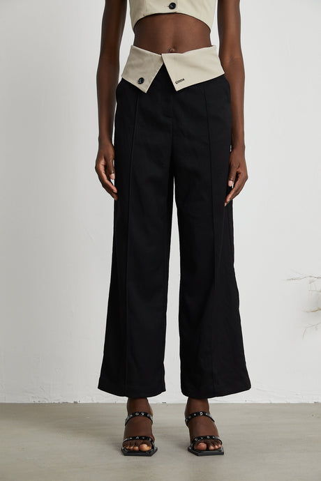 Naomi crop top  trousers matching set