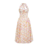 Odette floralprint halterneck midi dress