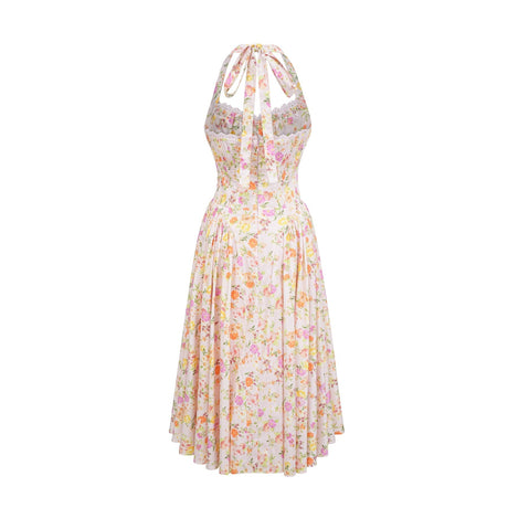 Odette floralprint halterneck midi dress