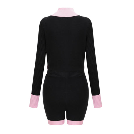 Ondinea black knitted bodysuit