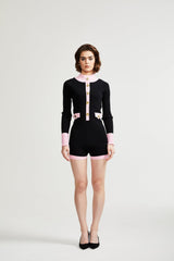 Ondinea black knitted bodysuit