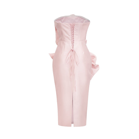 Pascale fauxflower midi dress