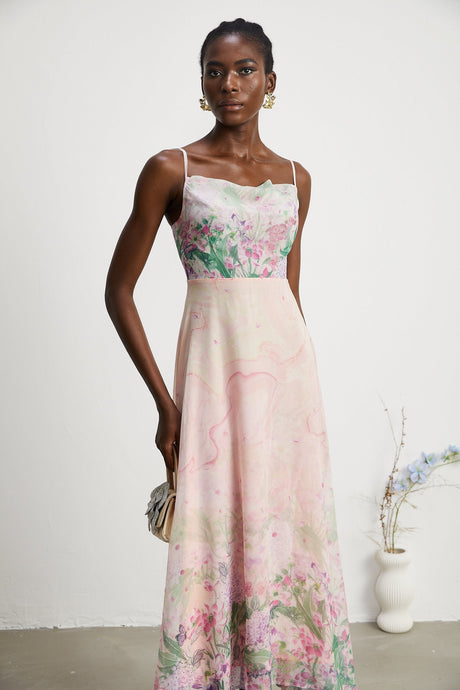 Priscille floralprint midi dress