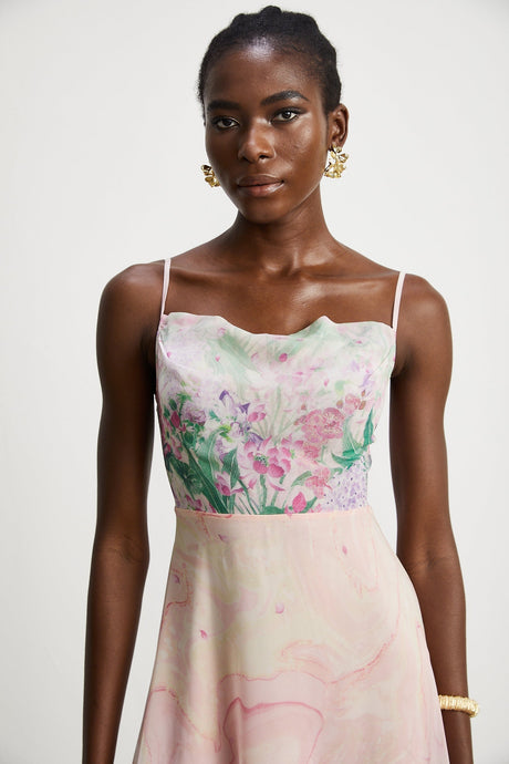 Priscille floralprint midi dress