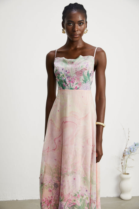 Priscille floralprint midi dress