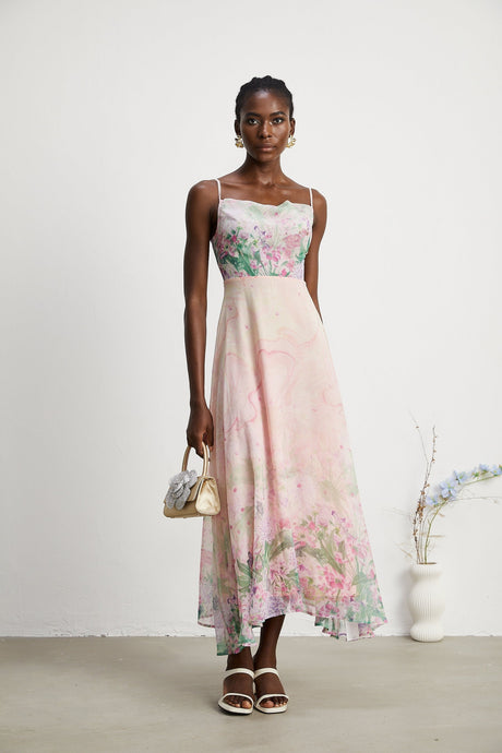 Priscille floralprint midi dress