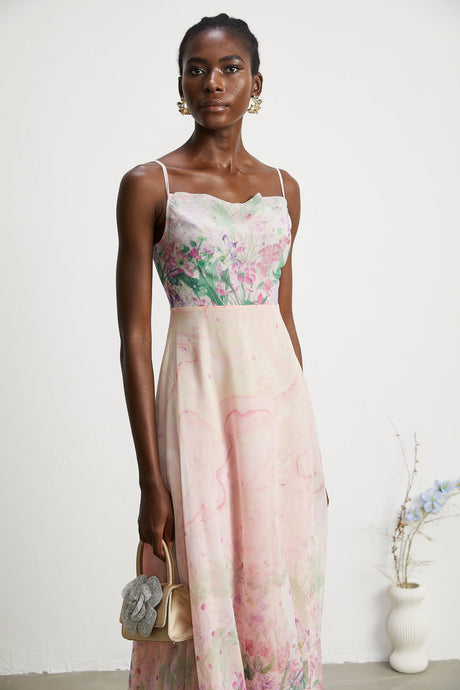 Priscille floralprint midi dress