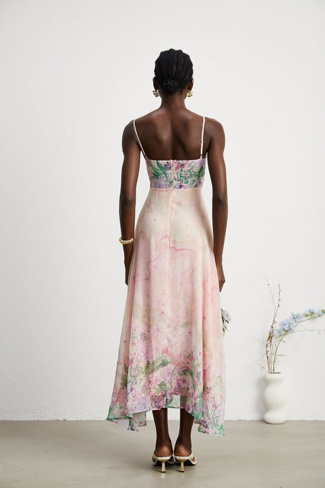Priscille floralprint midi dress