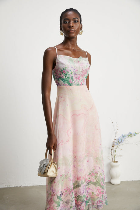 Priscille floralprint midi dress