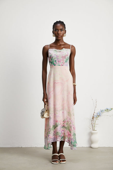 Priscille floralprint midi dress