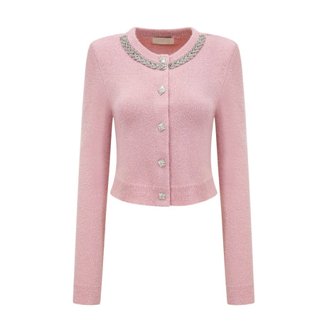 Renée pink embellished jacket  skirt matching set