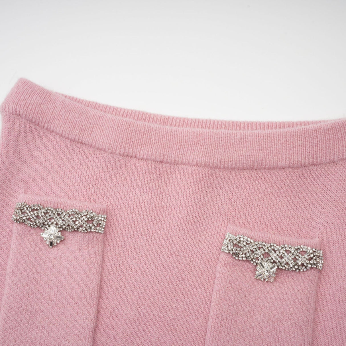 Renée pink embellished jacket  skirt matching set