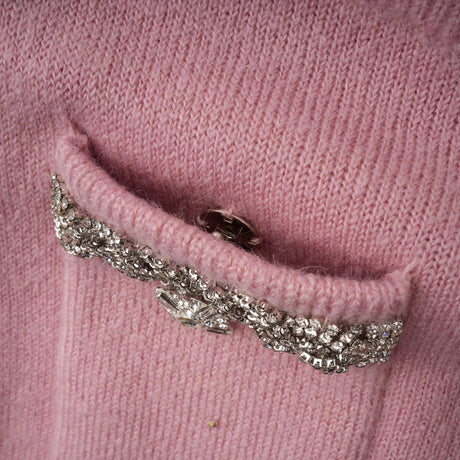 Renée pink embellished jacket  skirt matching set