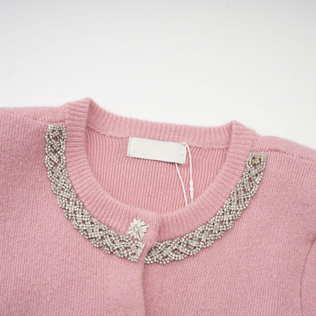 Renée pink embellished jacket  skirt matching set
