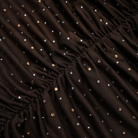 RoseSuzette brown crystalembellished bodysuit