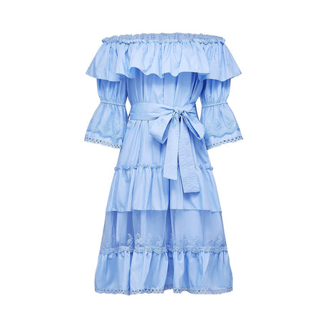 Sophie offshoulder tiered midi dress